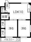 コーポ松岡の間取り画像