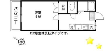 松庵東明ハイツの間取り画像