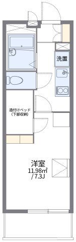 レオパレスアドラーブルの間取り画像