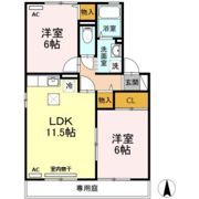 クレールシャトー吉田 C棟の間取り画像