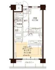 フロール横浜三ツ沢 三番館の間取り画像