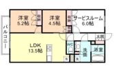 レーベン富山VALEST TOWERの間取り画像