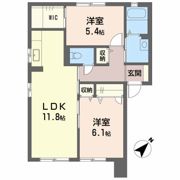 K－HAUS Ⅰ棟の間取り画像