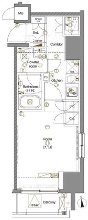レアライズ秋葉原の間取り画像