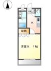 コンチェルト笠岡Bの間取り画像