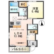 クレッセント神田Bの間取り画像