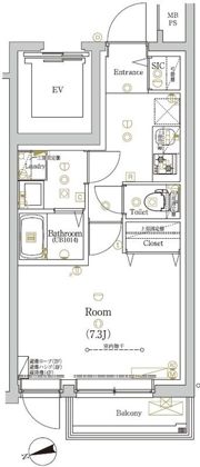 シャンファーレ東京ノースの間取り画像
