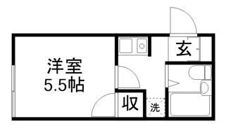 尾崎ハイツの間取り画像