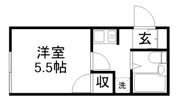 尾崎ハイツの間取り画像