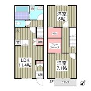 DuplexNakaiⅡの間取り画像
