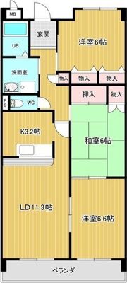 エルグランデ豊が丘の間取り画像