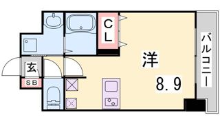 ファーストフィオーレ三宮イーストⅡの間取り画像