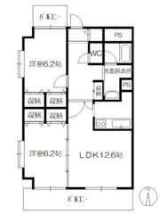 ラフィーネⅠ番館の間取り画像