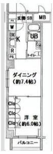 フィース水天宮前の間取り画像