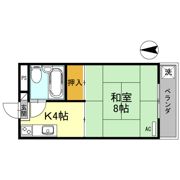 西浦マンションの間取り画像