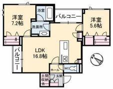 アズール牛田本町の間取り画像