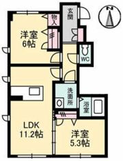 グランマスト伴 A棟の間取り画像