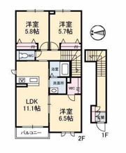 フェリシード サリーチェの間取り画像