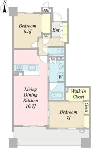 ローレルコート東山の間取り画像