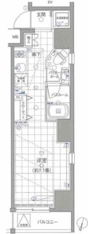 LA東十条の間取り画像