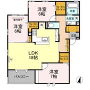 キャトルセゾン井口の間取り画像
