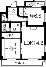 ベルコリンマンションの間取り画像