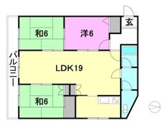 グリーンハイツ東長戸の間取り画像