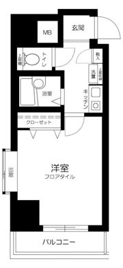 パークウェル三軒茶屋の間取り画像