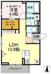 サンベルテ竹越の間取り画像