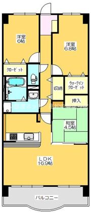 サントノーレ宇多津弐番館の間取り画像