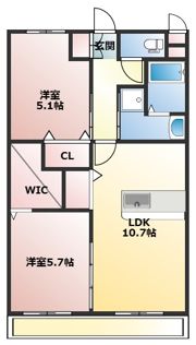 レリアテラス川内南の間取り画像