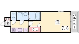 エスプレイス神戸ウエストモンターニュの間取り画像