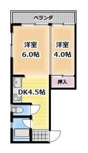 辻本マンションの間取り画像