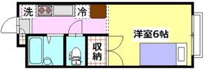 メゾンソレイユⅡの間取り画像
