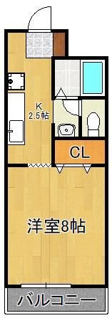 ビーライン中井B棟の間取り画像