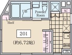 ReveResidence中野坂上Ⅱの間取り画像