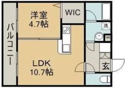パリス長嶺の間取り画像