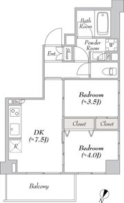 ルミーク本町ウェストの間取り画像