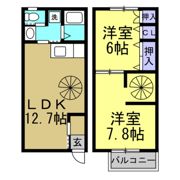 ラフレシール with PET Bの間取り画像