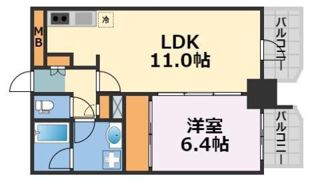プレサンスNEO中之島公園の間取り画像