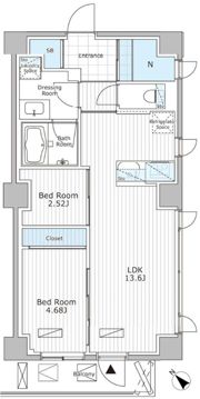 アスブルーム奥浅草の間取り画像