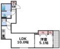 ラモーナ鶴橋の間取り画像