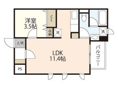 エスパシオ昭和町の間取り画像