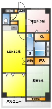 クレストみずほ台の間取り画像