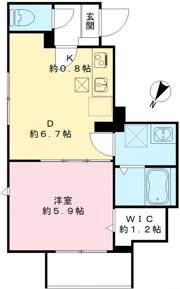 カームコートKの間取り画像