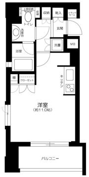 日神デュオステージ早稲田の間取り画像