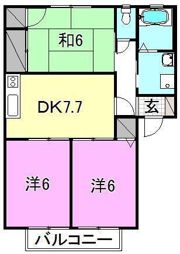 レプラコーン和泉Dの間取り画像