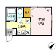 ハイムおもだかの間取り画像
