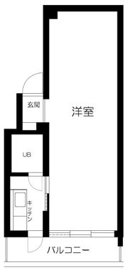 ニューハイツ切り通しの間取り画像