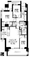 グランドメゾン本山春里町の間取り画像